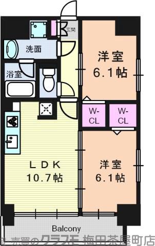 プログレッセ新大阪の間取り