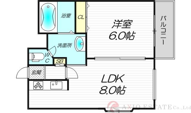 新大阪末広第一ハイツの間取り
