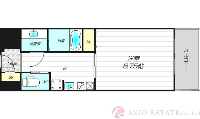 第6クリスタル新大阪の間取り