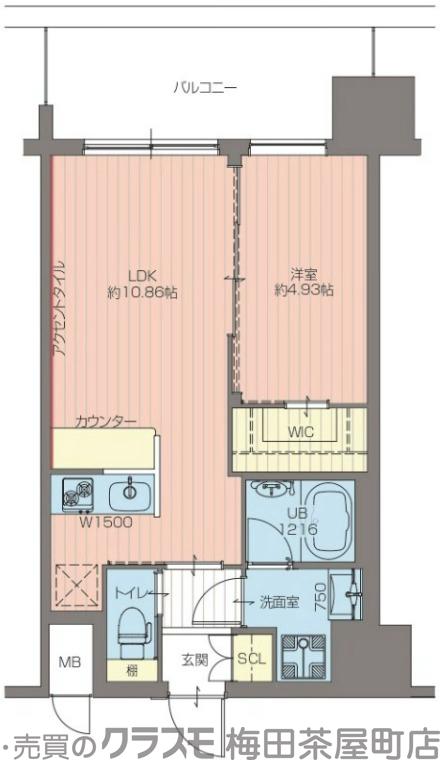 プレジオ天神橋ASIANの間取り