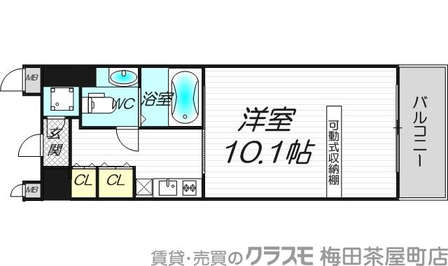 宮原の完工年月(2009年11月)築の賃貸マンションの間取り