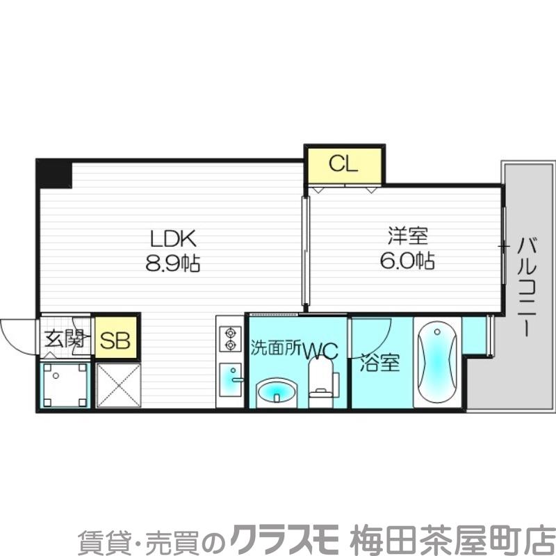 サクセス天神橋フロントの間取り
