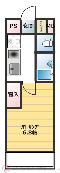 本庄西の完工年月(2000年12月)築の賃貸マンションの間取り