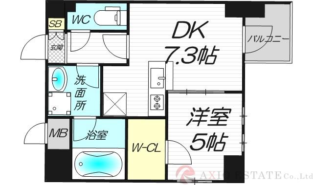 サンレムート新大阪eastの間取り