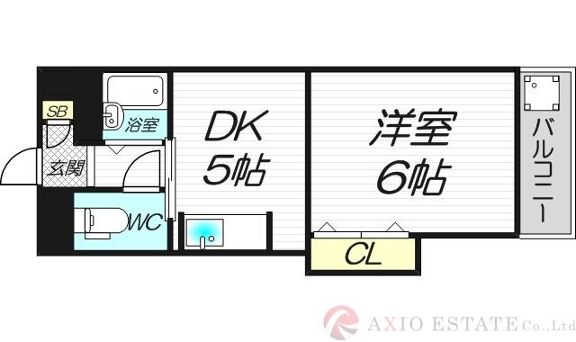 ローズコーポ新大阪7の間取り