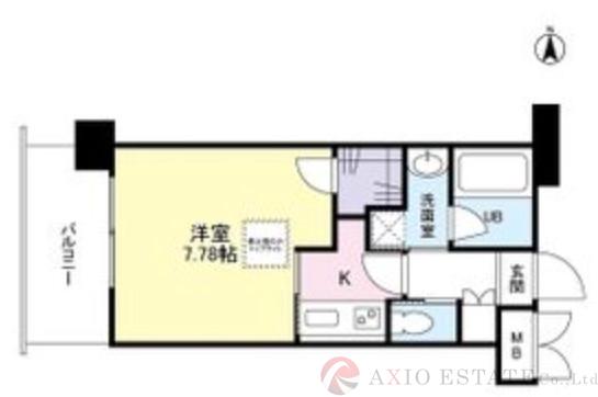 レジディア新大阪Ⅱの間取り