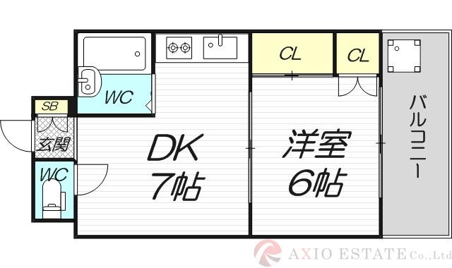 協和ハイツ1号館の間取り