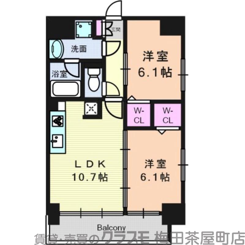 プログレッセ新大阪の間取り