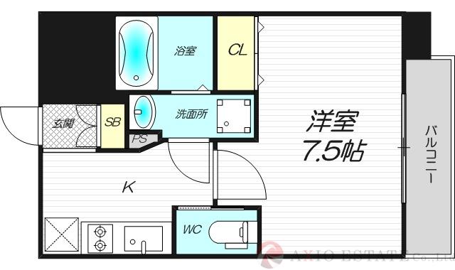 プライマル新大阪の間取り
