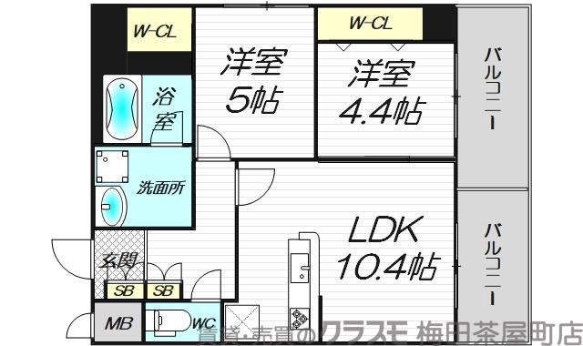 アヴェニール中崎の間取り