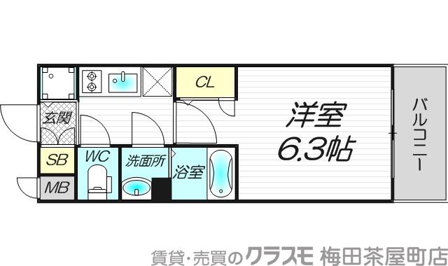 エスリード新大阪グランファーストの間取り