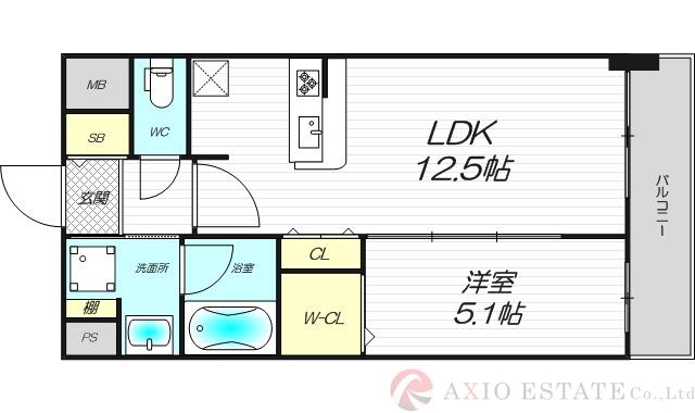 プログレッセ新大阪の間取り