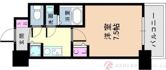 ディームス江坂の間取り