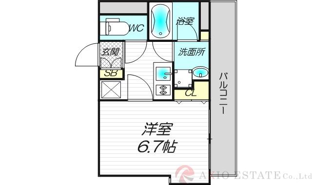 Uresidence新大阪の間取り
