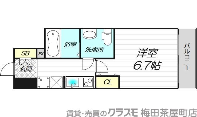 SERENiTE本町refletの間取り