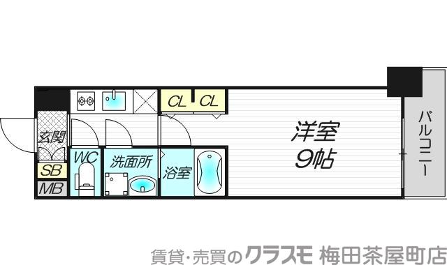 淡路町の完工年月(2018年3月)築の賃貸マンションの間取り