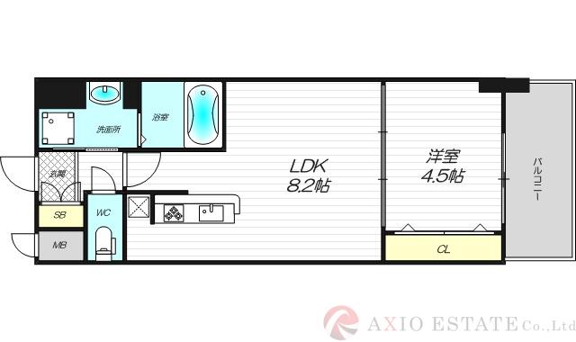 セノアタワー新大阪の間取り
