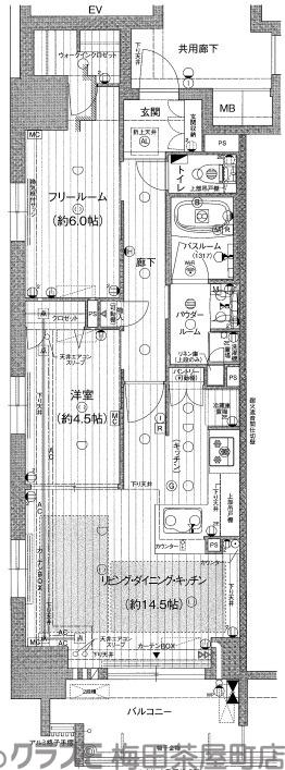 プレサンスロジェ堺筋本町の間取り
