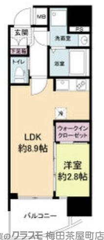 セレニテ福島アリアの間取り