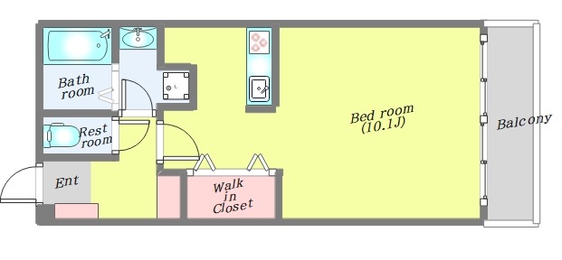 アーバンフラッツ榴ヶ岡の間取り