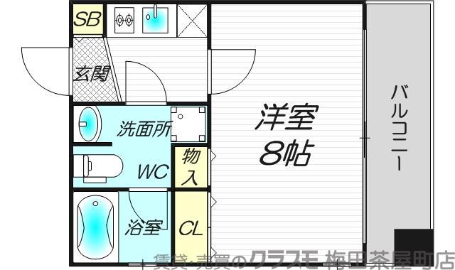 中之島の完工年月(2006年8月)築の賃貸マンションの間取り