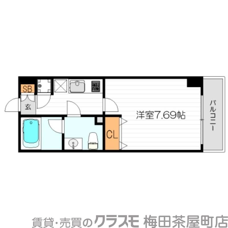 ライブコート北梅田の間取り