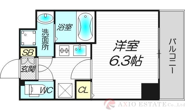スワンズシティ堺筋本町の間取り