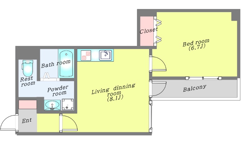 KDXレジデンス一番町の間取り