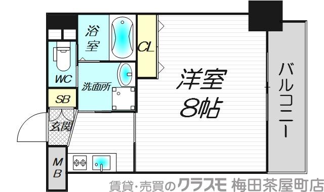 プランドール江戸堀レジデンスの間取り
