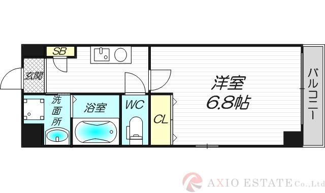 第3クリスタル三国駅前の間取り