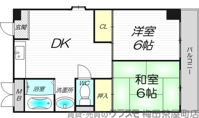 三番グリーンハイツの間取り