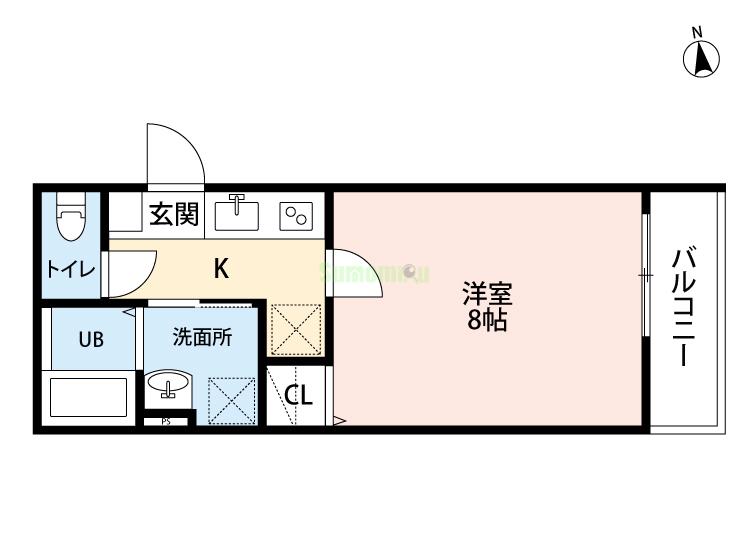 OUTRIGGER六十人町の間取り