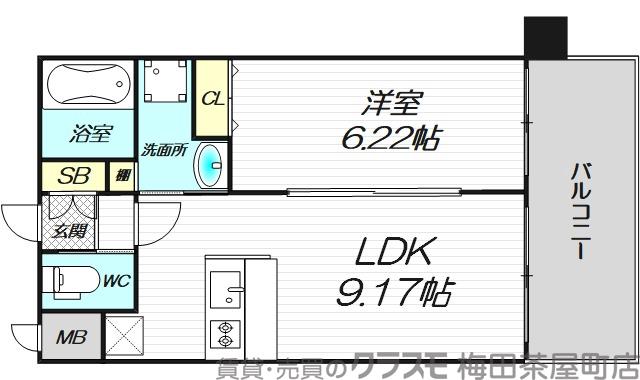 海老江の完工年月(2021年3月)築の賃貸マンションの間取り