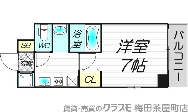 ジュネーゼグラン京町堀の間取り