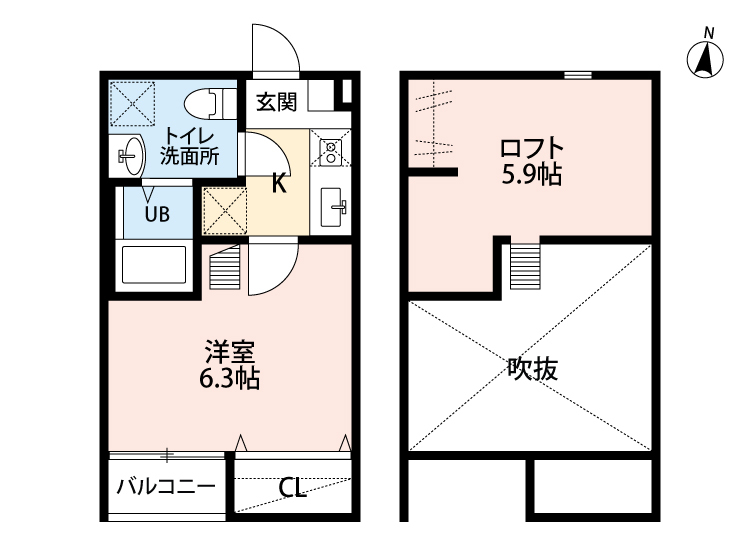 シャンテスクエア新田の間取り