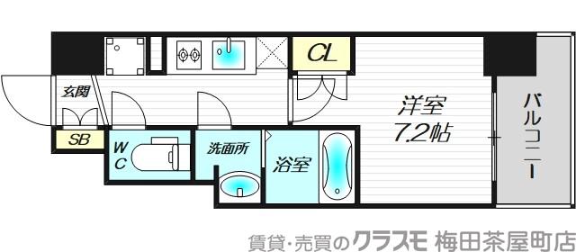 大淀中の完工年月(2020年2月)築の賃貸マンションの間取り