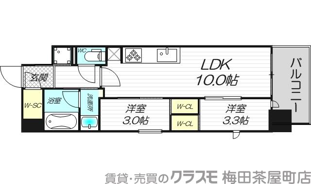 宮原の完工年月(2025年2月)築の賃貸マンションの間取り