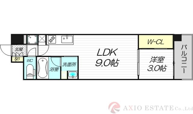 リビオメゾン新大阪の間取り