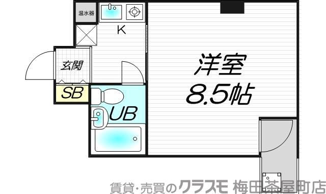 大淀南の完工年月（1995年8月）築の賃貸マンションの間取り
