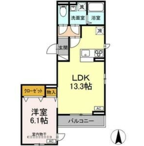 D-ROOM大和町の間取り