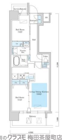 アーバネックス同心Ⅱの間取り