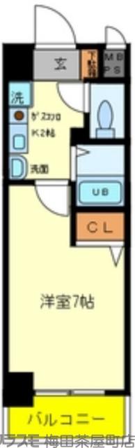 クリエイト21アテンドル梅田の間取り