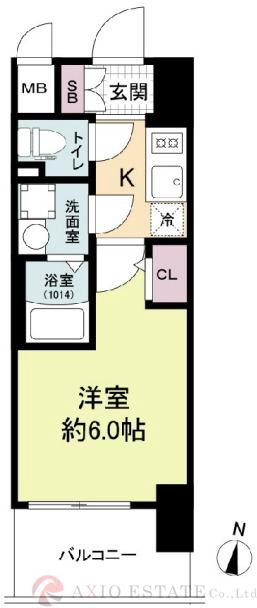豊崎の完工年月(2024年8月)築の賃貸マンションの間取り