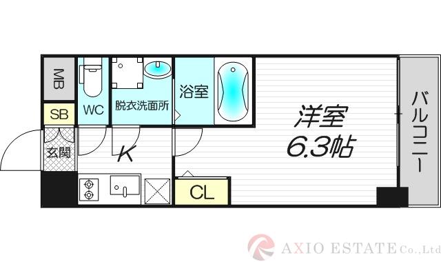 エスリードレジデンス東三国デュオの間取り