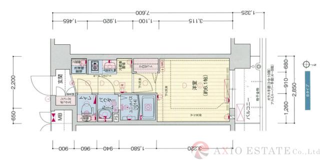 プレサンスOSAKA三国ネオスの間取り