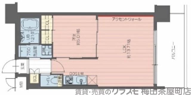 新高の完工年月(2025年1月)築の賃貸マンションの間取り