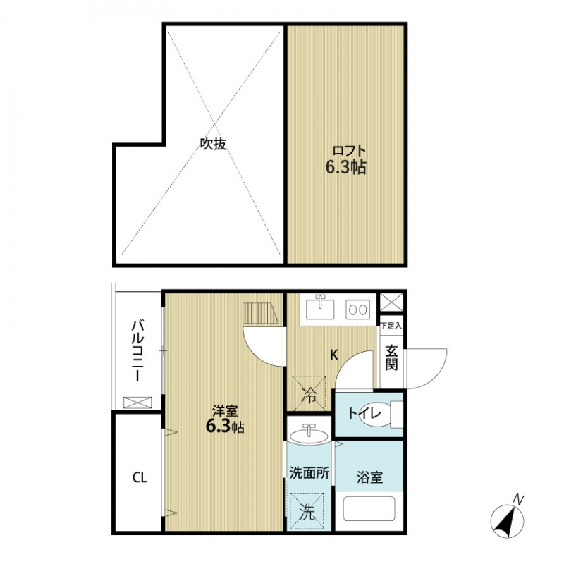 シエル荒巻の間取り
