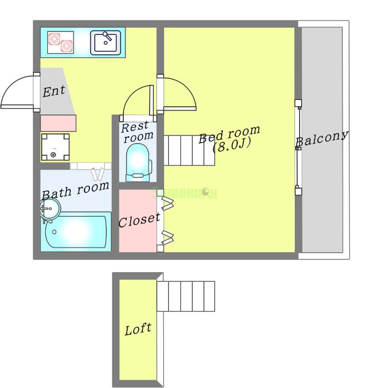 スペリオール小松島の間取り