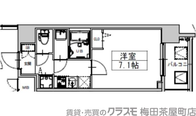 S-RESIDENCE天満Gracisの間取り