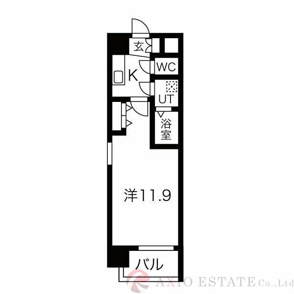 浪速東の完工年月(2025年3月)築の賃貸マンションの間取り